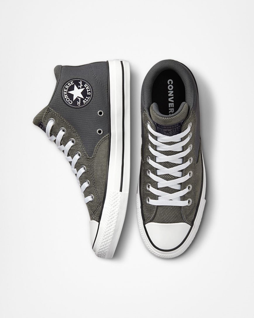 Tenisky Vysoke Converse Chuck Taylor All Star Malden Street Workwear Panske Siva Čierne Biele | SK MXAKQ6